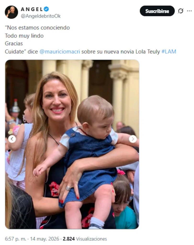 El mensaje que difundió
Angel de Brito.