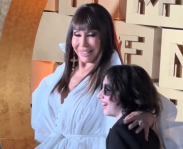 Moria Casán y su nieto Dante deslumbraron en la alfombra roja de los Martín Fierro 2026: en fotos, los detalles de sus impactantes looks
