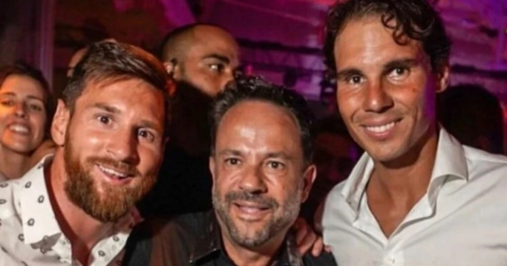 Lionel Messi junto a su amigo Rafael Nadal.