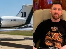Avión privado de Messi