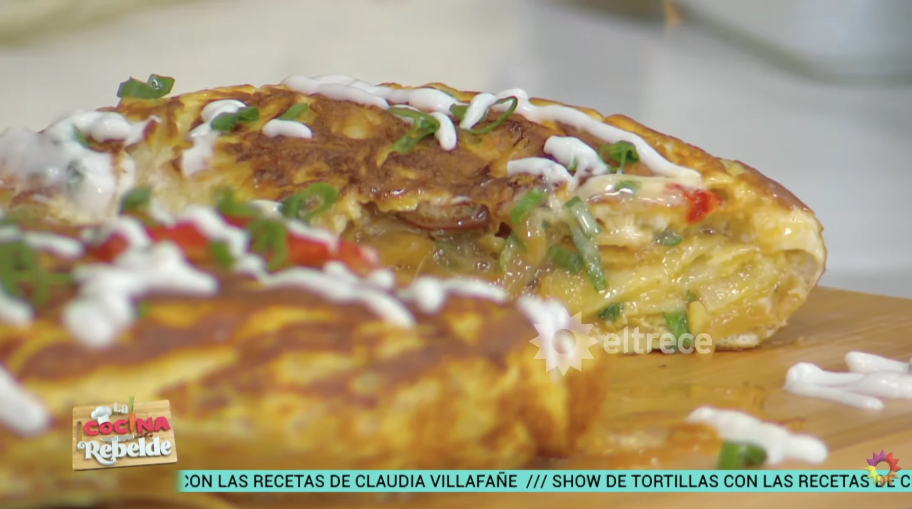La tortilla de Claudia Villafañe.