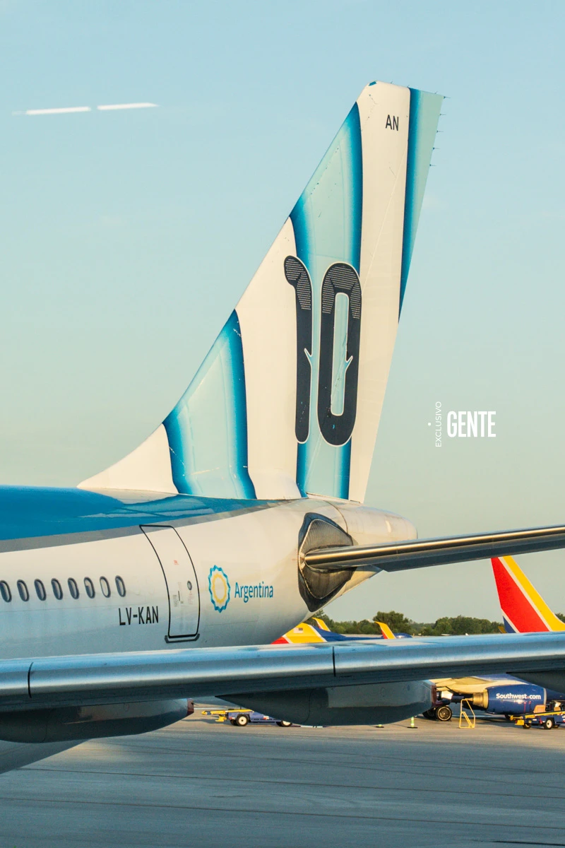 El avión más argentino del mundo es de Aerolíneas Argentinas.