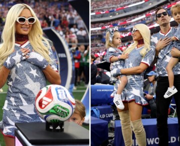 Paris Hilton, Carter Reum y sus hijos: los looks matcheados para alentar a la selección norteamericana que hicieron hablar a todo el globo