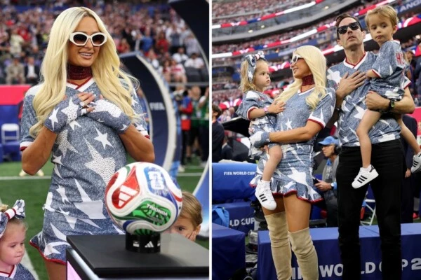 El look blokecore de Paris Hilton en el Mundial 2026
