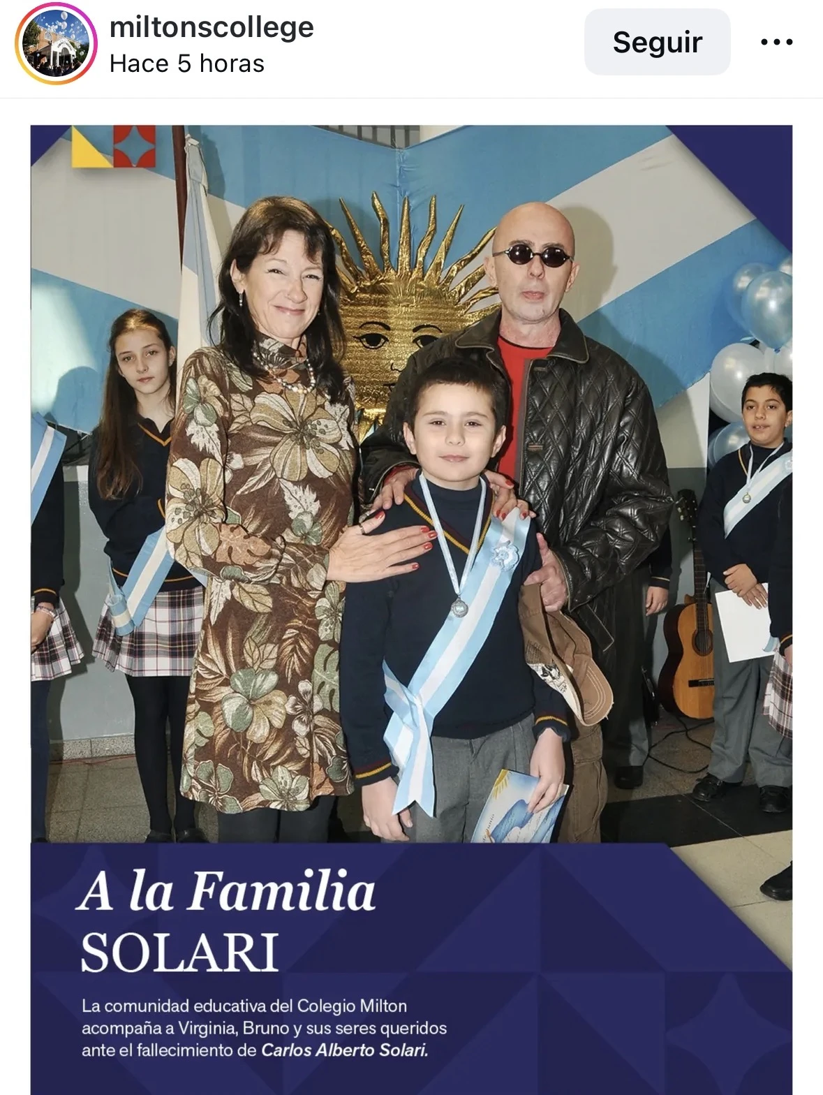 Las fotos escolares de Bruno Solari: el Indio, padre en el p