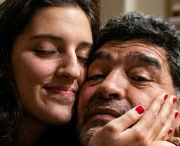 Jana Maradona y Diego Maradona-Fotos inéditas del Diez