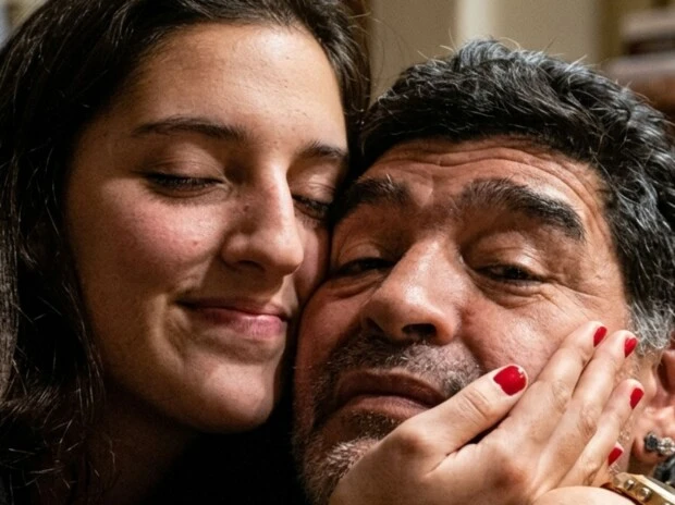 Jana Maradona y Diego Maradona-Fotos inéditas del Diez