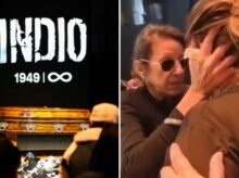 La reacción de la esposa del Indio Solari ante el desconsuelo de una fan