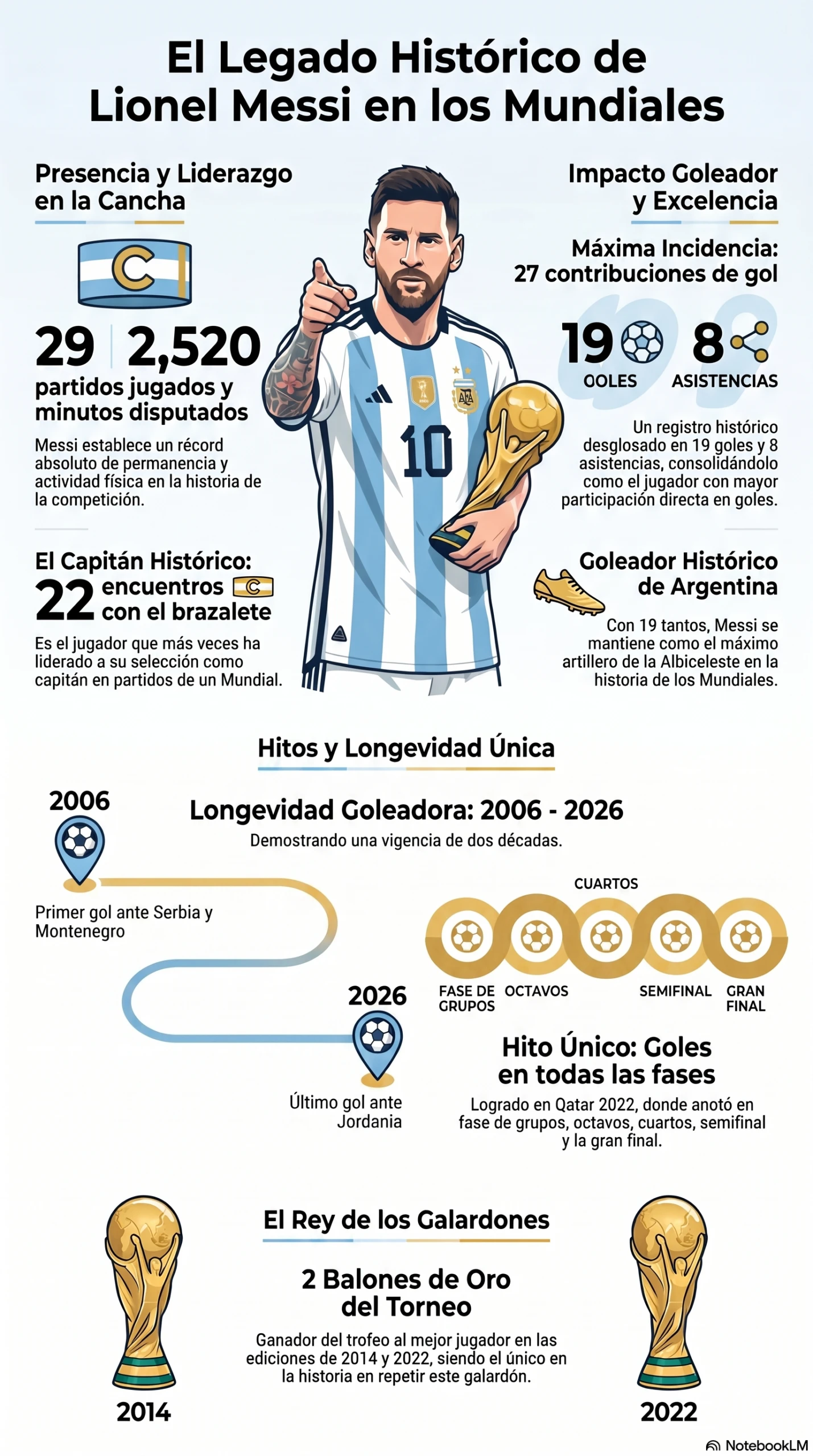 El legado histórico de Messi tras el partido contra Jordania