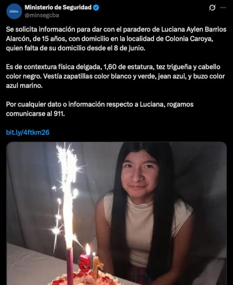 Desaparición de Luciana: el lugar donde se esfuma 