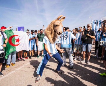 Las mejores fotos de los hinchas argentinos en el triunfo de Argentina contra Argelia en el Mundial 2026