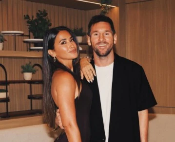 Messi y Antonela