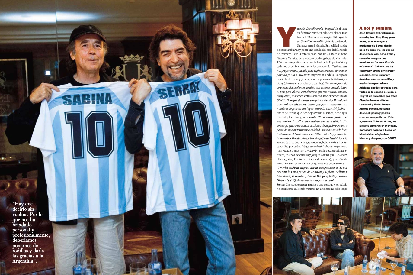Joan Manuel Serrat y Joaquín Sabina