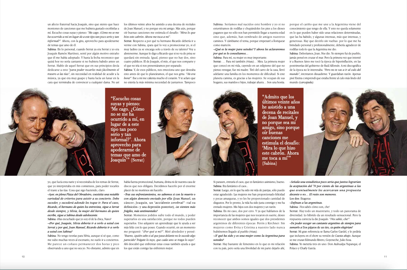 Joan Manuel Serrat y Joaquín Sabina