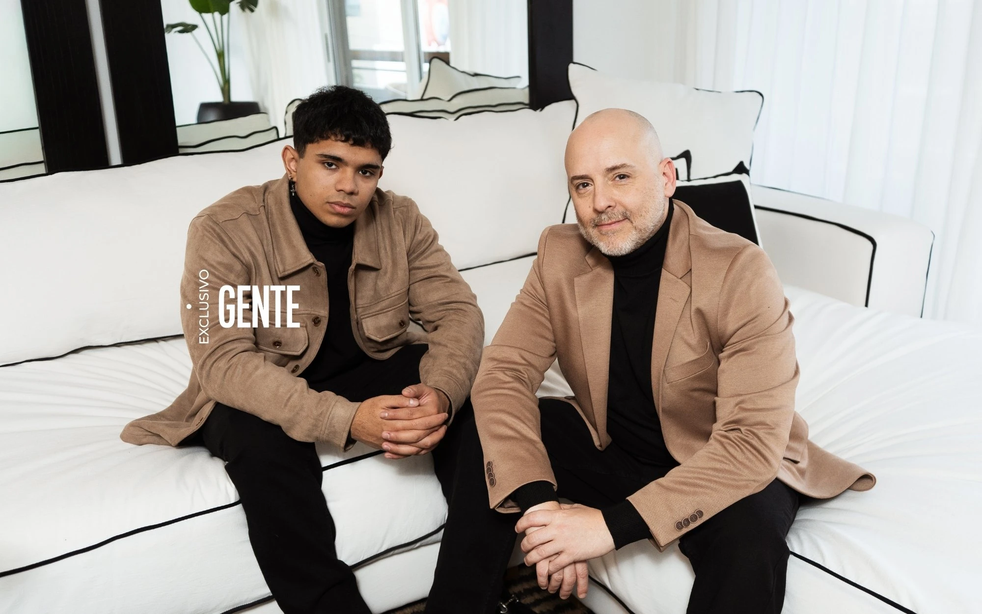 José María Muscari y su hijo, en la última producción de GENTE.