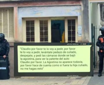 Se filtraron los chats entre Claudio Barrelier y Melisa Heredia-la madre de Agostina Vega