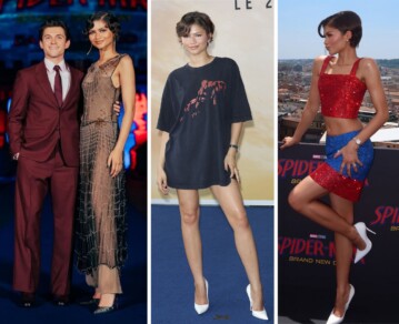 De la alta costura vintage a una remera de 35 dólares: los sorprendentes looks de Zendaya en su primera gira como mujer casada