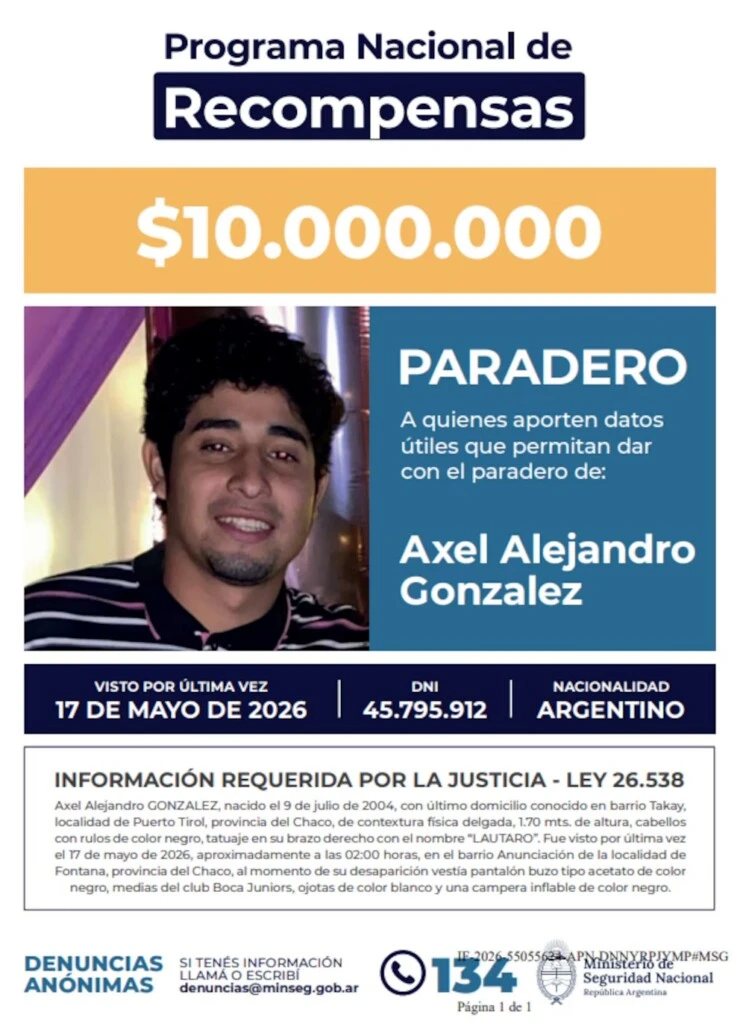 Qué se sabe de la desaparición de Axel González ha