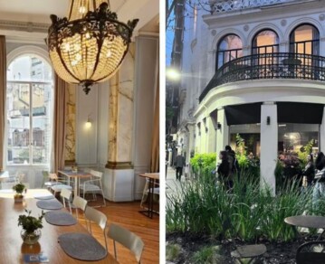 Cómo desayunar por 9.900 pesos en un “café oculto” ubicado en un palacio aristocrático de Recoleta: confitería, pastelería de autor y detalles de lujo