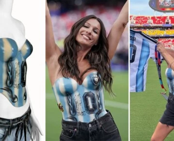 corset mundialista Pampita-looks mundialistas Pampita