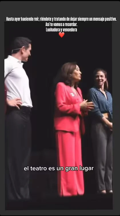 La despedida de Diego Ramos a su compañera de elenco. 