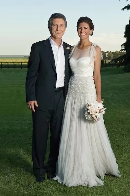 El casamiento de Juliana Awada y Mauricio Macri. 