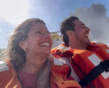 la escapada romántica de Laurita Fernández