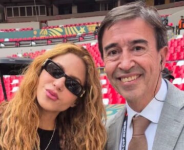 El desopilante momento de Marcelo Benedetto con Shakira en el Mundial que se volvió viral