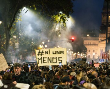 En fotos: así fue la multitudinaria marcha de Ni Una Menos frente al Congreso de la Nación