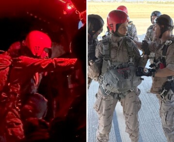 Leonor, la princesa de los cielos: las fotos del minuto a minuto de su salto en paracaídas con el que hizo historia en la realeza