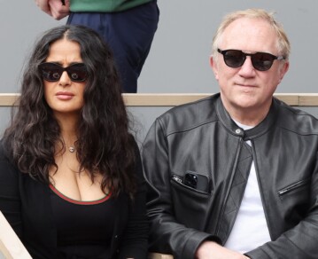 El fin de semana de los famosos: de Salma Hayek a Mick Jagger, los looks de las estrellas para Roland Garros y la Champions League