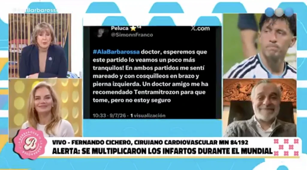 La broma de la que fue víctima Georgina Barbarossa. 