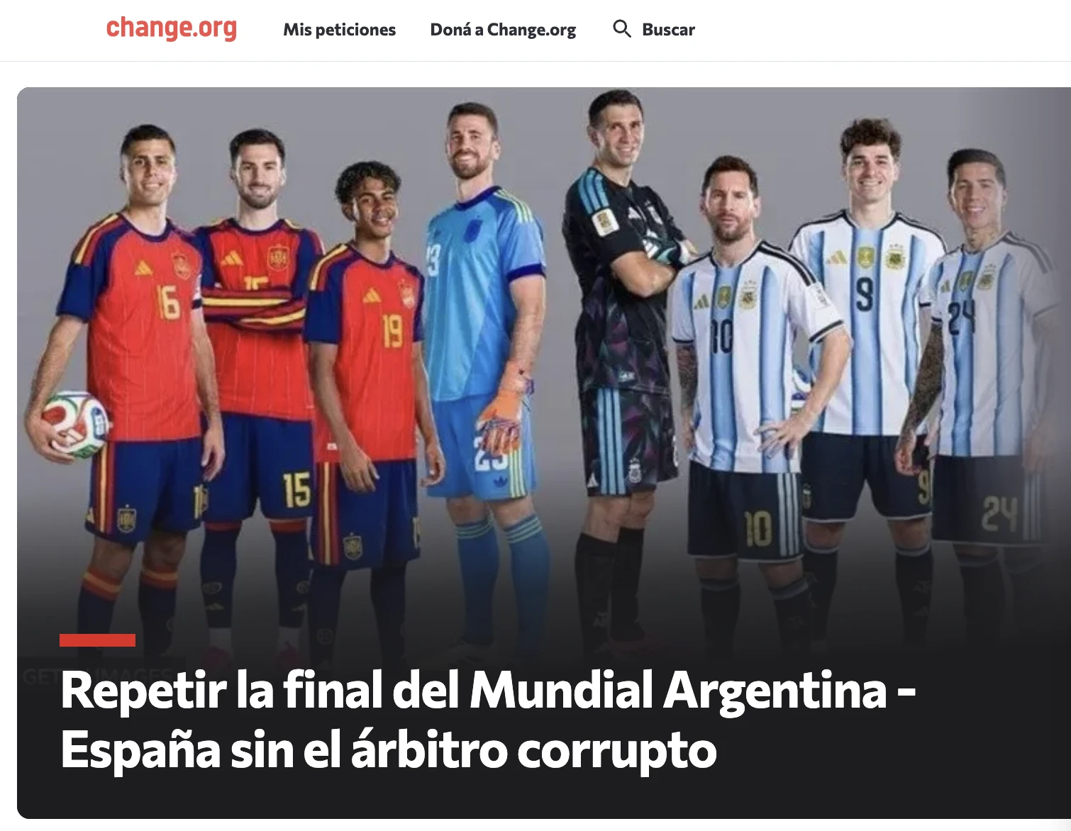 La publicacion va sumando adhesiones con el correr de las horas. 