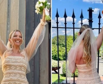 Así fue el look "romántico y etéreo" de Elisa Comparin en su boda secreta con Claudio Rígoli en Italia