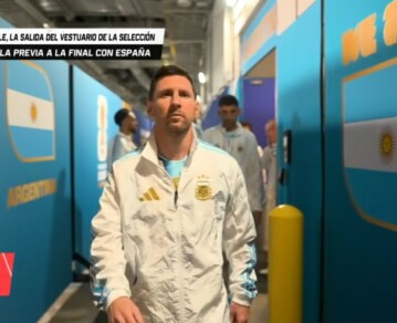 Se filtró el video completo de la charla de los jugadores de Argentina mientras salían del vestuario antes del partido contra España