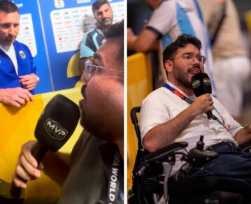 La inspiradora historia de Manu Gutiérrez, el periodista que ganó popularidad en el Mundial por sus entrevistas a Messi y la Scaloneta