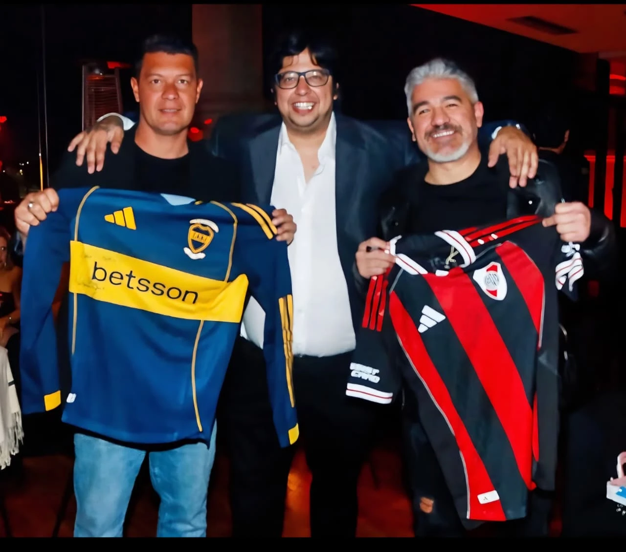 Sebastián Battaglia y Ariel Ortega.