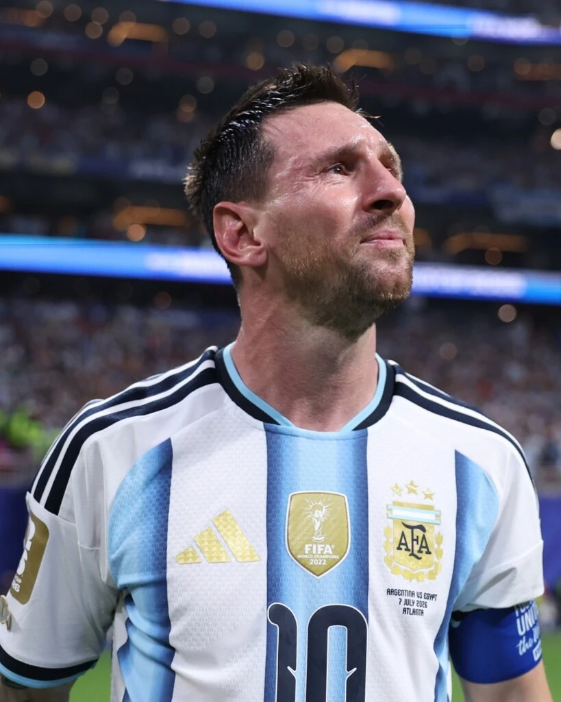 Messi, en el partido del martes pasado frente a Egipto.