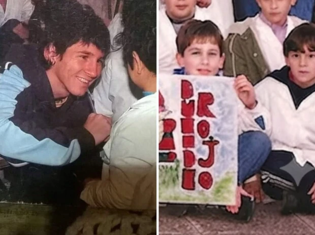 Las fotos inéditas de Messi en su etapa escolar-escuela número 66 General Las Heras