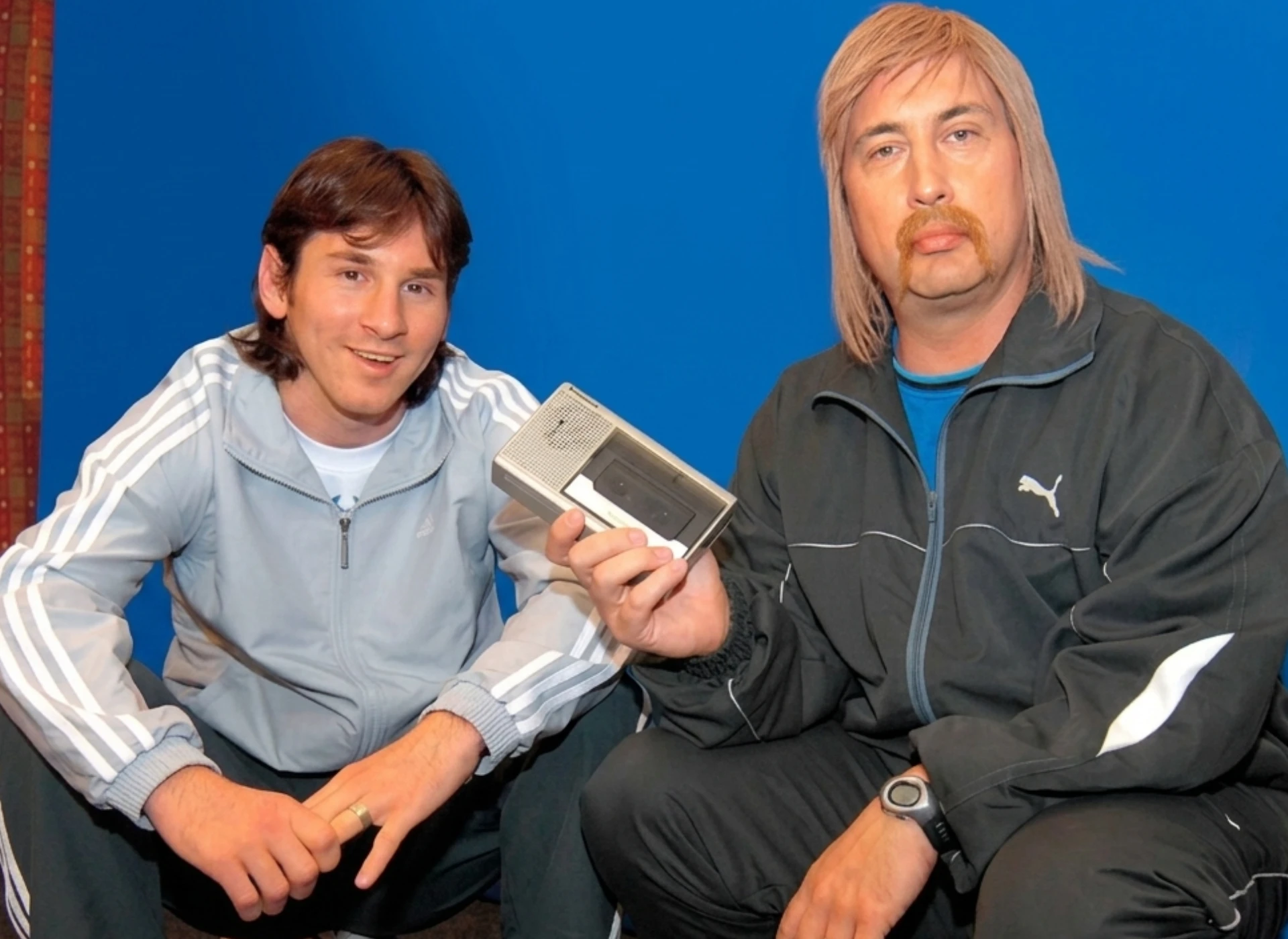 Lionel Messi y Eber Ludueña