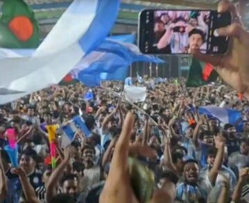 Locura mundialista en Bangladesh