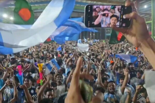 Locura mundialista en Bangladesh