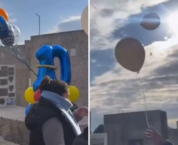 Lucio Dupuy-suelta de globos-día que hubiera cumplido 10 años-Cristian Dupuy