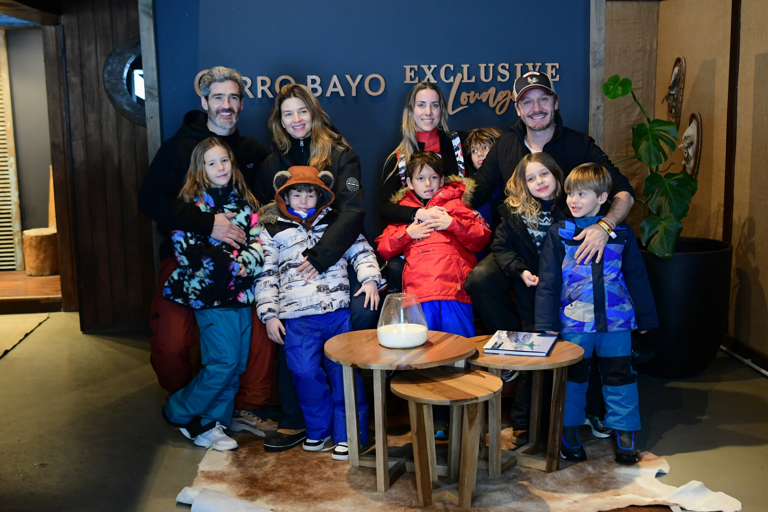 Vicuña se encontró con Marcela Klooksterboer y su familia. 