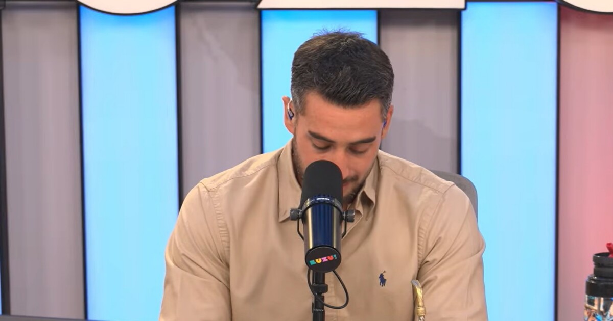 Entre lágrimas, Nicolás Occhiato anunció la muerte de su abuela Conce en pleno programa de Luzu TV
