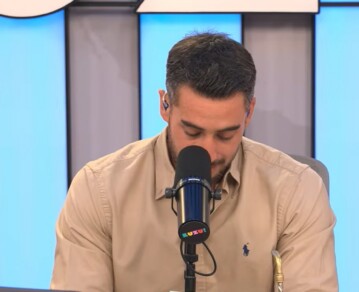 Entre lágrimas, Nicolás Occhiato anunció la muerte de su abuela Conce en pleno programa de Luzu TV