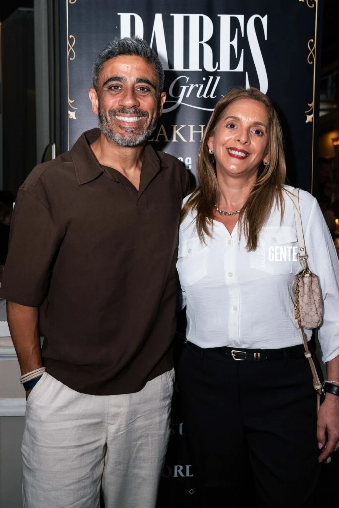 Federico Bulos y su esposa.