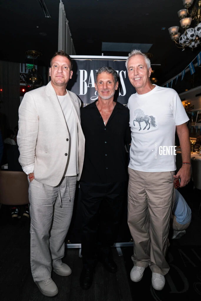 Maxi López, Leo Mateu y Marley.