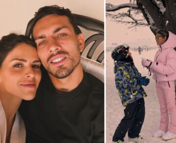 Ni Caribe ni Europa: la soñada "escapadita de amor" de Leandro Paredes y Camila Galante a la nieve de Bariloche