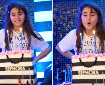 El increíble cumpleaños de Rufina Cabré: pijamada con amigas, buzos personalizados y una torta única